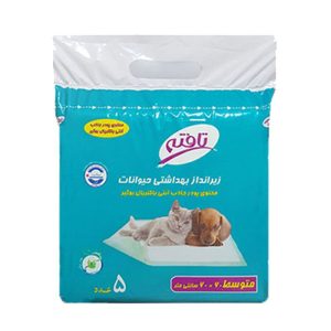 زیرانداز بهداشتی تافته سایز 60*60 بسته 5 عددی